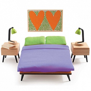 Мебель для кукольного дома - Спальня родителей (Djeco, 07825k)